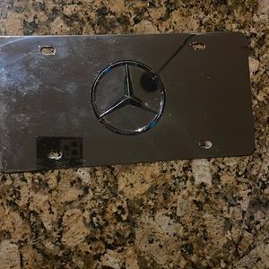 Silver License Plate Frame